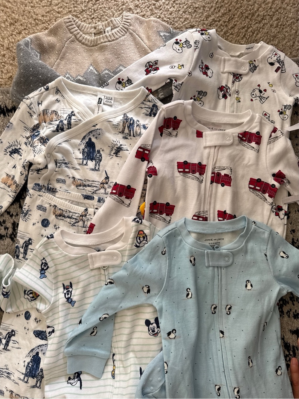 Janie and Jack Boys Onesie Bundle